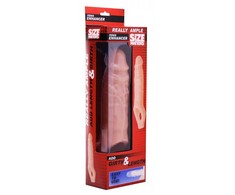 XR Brands Really Ample Extension Sleeve Flexible TPR Flesh Color