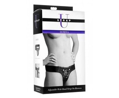 Xr Brands Strap U Domina Wide Belt Adjustable Harness Juodas iki 60" Waist