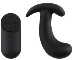 Dreamtoys VIRGITE PROSTATOS VIBRATORIUS SU NUOTOLINIO VALDYMO PULTU Juodas
