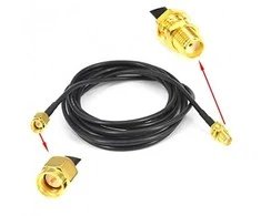 GSM 10M 5G/4G/GSM antenų kabelio prailginimas 10m (SMA-M/SMA-F)