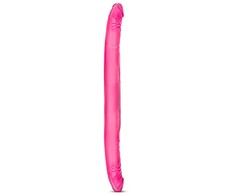 Blush B JŪSŲ 16 colių DVIGUBAS DILDO ROŽINIS
