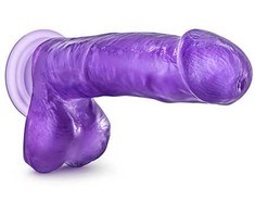 Blush Novelties "B Yours Sweet N Hard 1" Falo imitatorius su siurbtuku, violetinės spalvos, 18 cm
