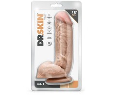 Dreamtoys DR. SKIN MR. D 8.5 INCH DILDO WITH BALLS BEIGE