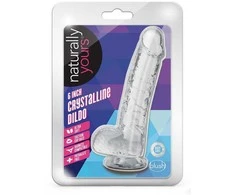 Dreamtoys Blush NATŪRALIAI JŪSŲ 6 colių KRISTALINIS DILDO DEIMANTAS