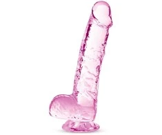 Dreamtoys Blush NATŪRALIAI JŪSŲ 6 colių KRISTALINĖ DILDO ROŽĖ