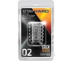 Blush Skaistalai STAY HARD COCK SLEEVE 02 CLEAR