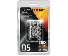 Blush Skaistalai STAY HARD COCK SLEEVE 05 CLEAR