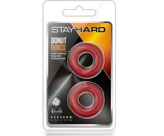 Blush STAY HARD DONU RINGS Raudonas