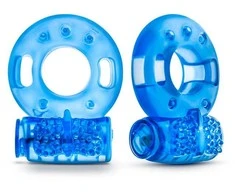 Blush Skaistalai STAY HARD VIBRATING COCK RINGS 2 PACK