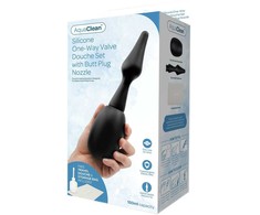 Vienpusis vožtuvas "AQUACLEAN ONE WAY" douche su buttplug antgaliu, 150ml