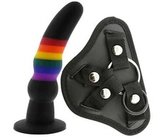 Dreamtoys ESSENTIALS vientisas dildas su dirželiu