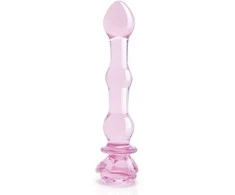 Nezatříděno Dreamtoys BLIZGUS STIKLINIS DILDO „ROSEBUD“ SU KAROLIUKAIS