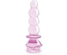 Dreamtoys GLAZŪRUOTO STIKLO ROŽIŲ PUMPURŲ FORMOS KIŠTUKAS SU KAROLIUKAIS