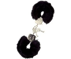 DREAM TOYS HANDCUFFS WITH PLUSH Juodas