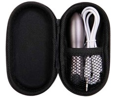 Evolved Travel Gasm Compact Bullet Vibrator Juodas Atsparus vandeniui USB