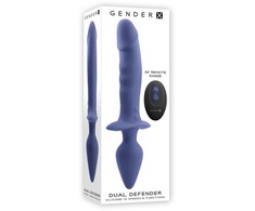 Gender X Dual Defender Silicone Dual-Ended Vibrator with Remote 26cm