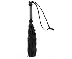 Guilty Pleasure Bdsm GP SILICONE FLOGGER WHIP Juodas