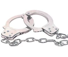 Nmc CHROME HANDCUFFS METAL HANDCUFFS W. KEY