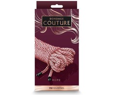 Dream Toys Ns naujovės BONDAGE COUTURE ROPE ROSE GOLD