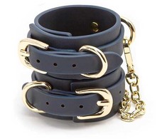 Ns novelties BONDAGE COUTURE riešo rankogaliai MĖLYNAS
