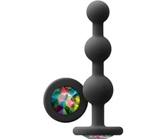 Ns novelties GLAMS RIPPLE RAINBOW GEM Juodas