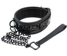 Ns novelties Wiązania-SINFUL COLLAR Juodas