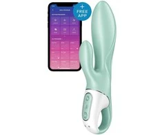 Satisfyer Air Pump Bunny 5+ vibratorius su siurbliu Mint