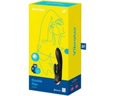 Vibrator-Double Flex Satisfyer Connect programa (juoda)