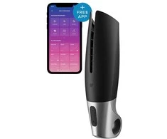 SATISFYER Galios Masturbatorius Juodas su Programėle