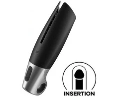 SATISFYER Galios Masturbatorius Juodas su Programėle