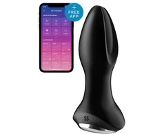 Satisfyer Rotator Plug 2+ analinis kištukas Juodas