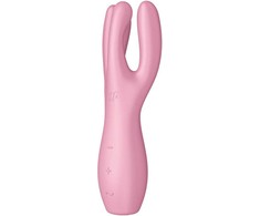 Satisfyer Rocks-Off Threesome 3 Lay-On Multi-Zone Vibrator, Silicone, Juodas