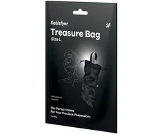 Satisfyer Treasure Bag - krepšys L Juodas dalykėliams susidėti