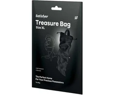 Satisfyer Treasure Bag XL Juodas prietaisų laikymo krepšys