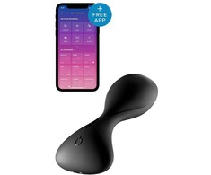 Satisfyer Trendsetter Vibrating Plug App-Controlled Silicone Juodas