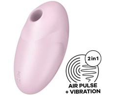 Satisfyer Vulva Lover 3 Dual Air Pulse System, Compact, Rožinė, Silicone