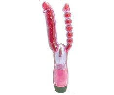 Seven creations Septyni kūriniai „XCEL DOUBLE DOUBLE PENETRATIONAL VIBRATOR PURPLE“.