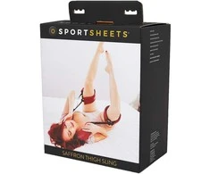 Sportsheets Sportiniai paklodės – šafrano šlaunų diržas