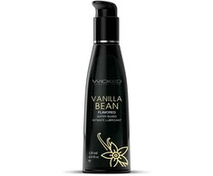 Wicked Sensual Care WICKED AQUA VANILĖS PUPELĖS SKOVO LUBRIKANTAS 120ml