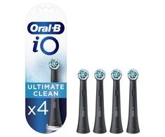 BRAUN iO RB CBF-4 Ultimate Clean Juodas 4ct antgaliai dant šepetėliui