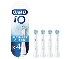 BRAUN iO RB CWF-4 Ultimate Clean Baltas 4ct antgaliai dantų šepetėliui