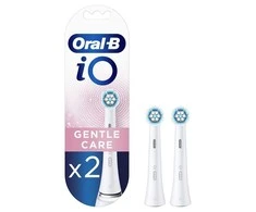 BRAUN iO RB SW-2 Gentle Care Baltas 2ct antgaliai dantų šepetėliui