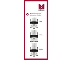 Wahl Clipper Corporation MOSER 1801-7020 Magnetinių antgalių rinkinys 6/ 9/ 12 mm