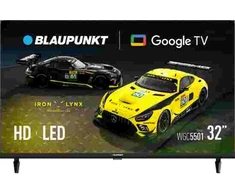 Televizorius Blaupunkt | LED TV | 32WGC5501S | 32 | Smart TV | Google TV | Juodas