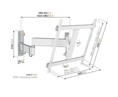 VOGEL'S COMFORT TVM3443W TV Laikiklis