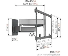 Vogel's products b.v., Nyderlandai VOGEL'S ELITE TVM5855 TV Laikiklis