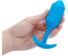 Dreamtoys Mėlyna B-Vibe - Vibrating Snug Plug 3 (L) Mėlyna