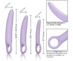 CalExotics Dr. Laura Berman Alena Silicone Dilator Set, 3 Sizes