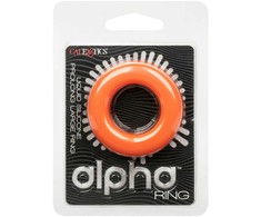 Oranžinis CalExotics Alpha Prolong Large Ring Oranžinis - Liquid Silicone, 3.25 cm