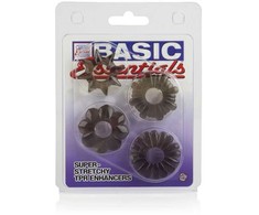 CalExotics Basic Essentials Set - 4-Piece Flexible Support Rings TPR